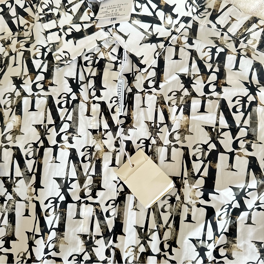 Max Mara shirt long sleeve size 2